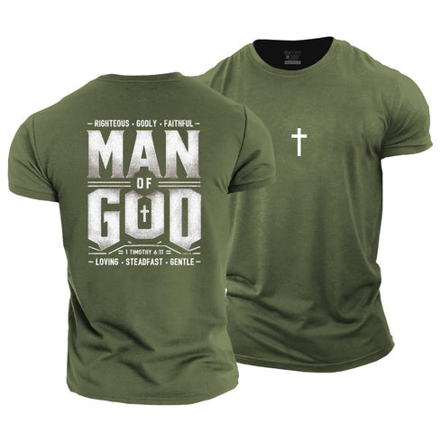 Men's Man Of God Cotton T-Shirt